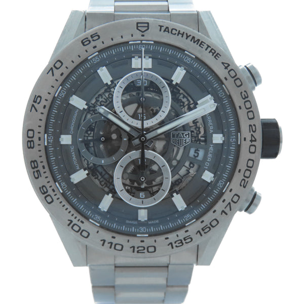 TAG HEUER Carrera Caliber Automatic Watch CAR2A8A.BF0707 Titanium Silver