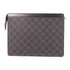 LOUIS VUITTON LV SHW Pochette Voyage MM Pouch N60309 Damier Black/Blue/Purple