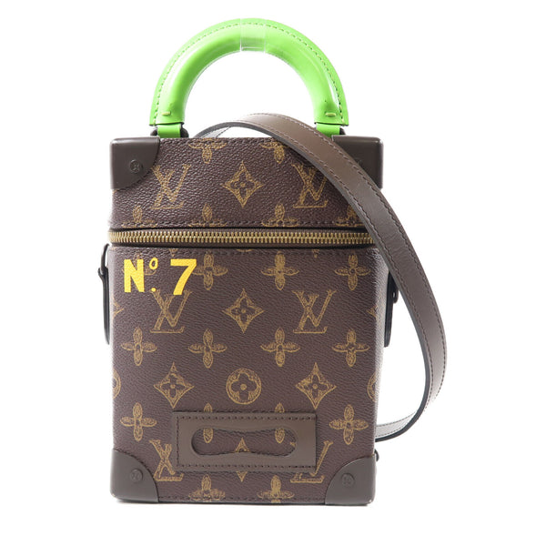 LOUIS VUITTON LV GHW Vertical Box Trunk 2 Way Bag M59664 Monogram Brown/Green