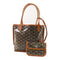 GOYARD SHW Anjou Mini Handbag PVC Coated Canvas Brown