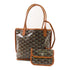 GOYARD SHW Anjou Mini Handbag PVC Coated Canvas Brown