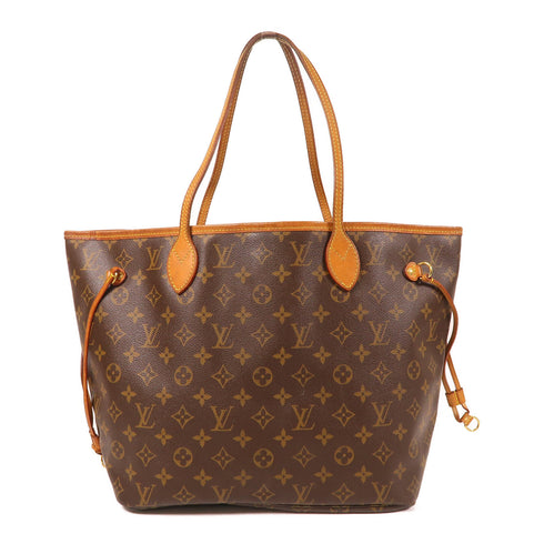 LOUIS VUITTON LV GHW Neverfull MM Shoulder Tote Bag M40156 Monogram Brown v3