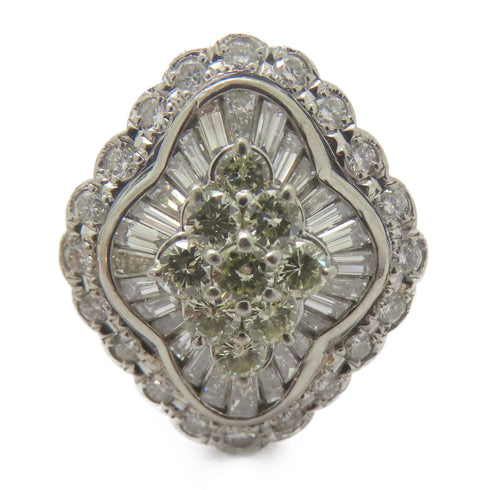 FINE JEWELRY 1.74ct Diamond Ring PT900 Platinum US#5.75