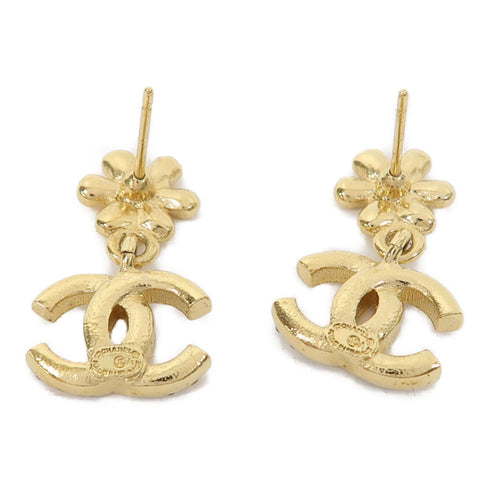 CHANEL CC Earrings Metal Gold v4