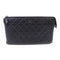 CHANEL Quilted SHW CC Pouch Clutch Lambskin Leather Black