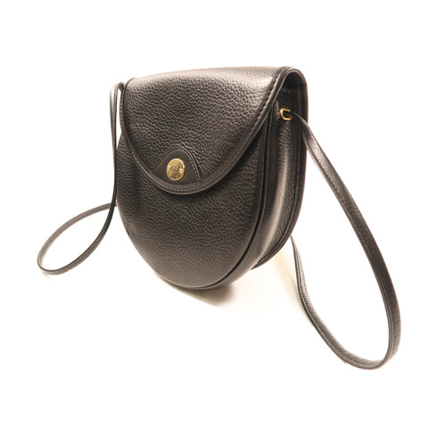 Dior GHW Vintage Shoulder Bag Calfskin Leather Black v1