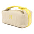 HERMES PHW Bride A Brac Hand Bag Canvas Yellow