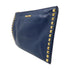 Miu Miu GHW Clutch Bag Pouch Calfskin Leather Blue