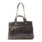 CHANEL Black Diamond-grained cowhide leather/snakeskin leather Shoulder Tote...