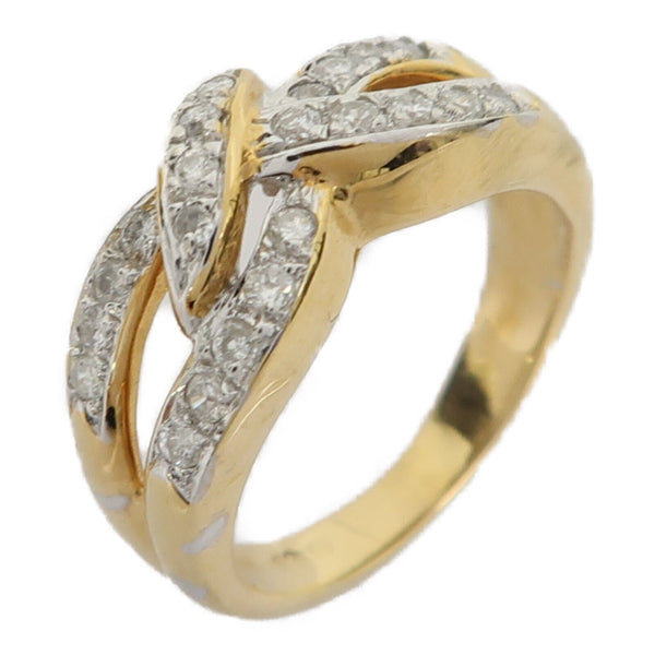 Fine Jewelry Diamond 3.8g Ring 14K Yellow Gold US#3.5