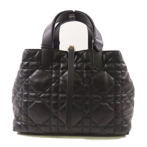Christian Dior CD Toujours Bag Handbag M28210SHJ Calfskin Leather Black