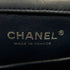 CHANEL Quilted CC SHW Chain Shoulder Bag Patent Leather Blue