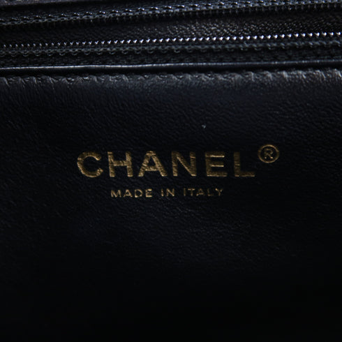 CHANEL CC GHW Shoulder Bag Chain Lambskin Leather Black