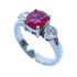 Fine Jewelry 1.34ct Ruby 0.39ct Diamond Ring US#6.5 6.3g PT900 Platinum