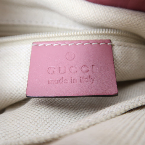 GUCCI GG GHW Sukey Hobo Shoulder Bag 232955 Canvas Brown/Pink