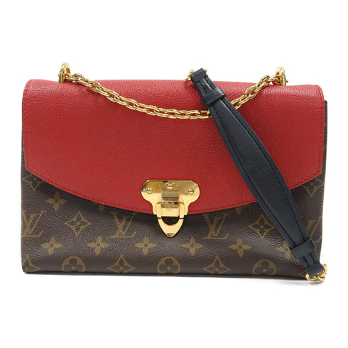 LOUIS VUITTON LV GHW Saint Placide Chain Shoulder Bag M43713 Monogram Brown/Red
