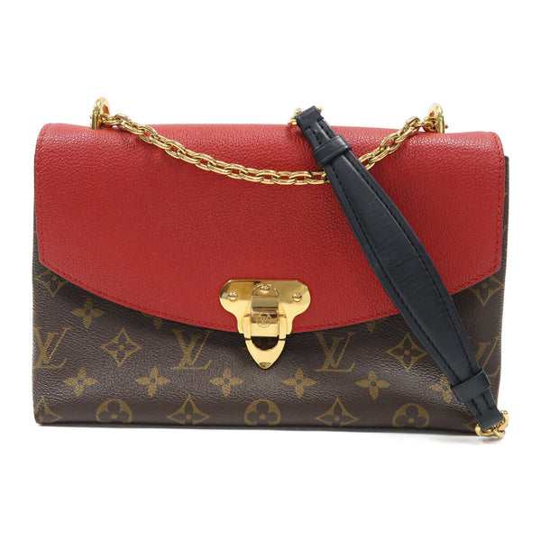 LOUIS VUITTON LV GHW Saint Placide Chain Shoulder Bag M43713 Monogram Brown/Red