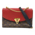 LOUIS VUITTON LV GHW Saint Placide Chain Shoulder Bag M43713 Monogram Brown/Red