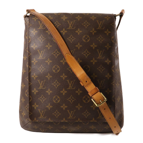 LOUIS VUITTON LV GHW Musette Shoulder Bag Crossbody M51256 Monogram Brown