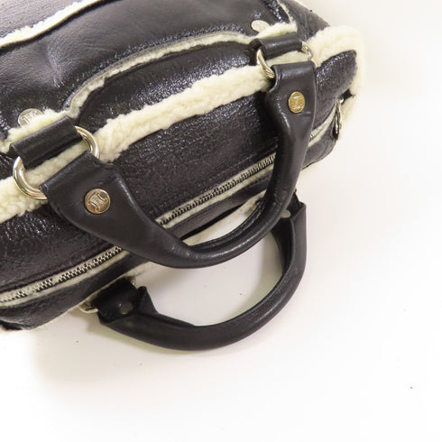 CELINE SHW Handbag Calfskin Leather Black