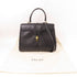 CELINE GHW Celine 16 2 Way Shoulder Bag Calfskin Leather Black