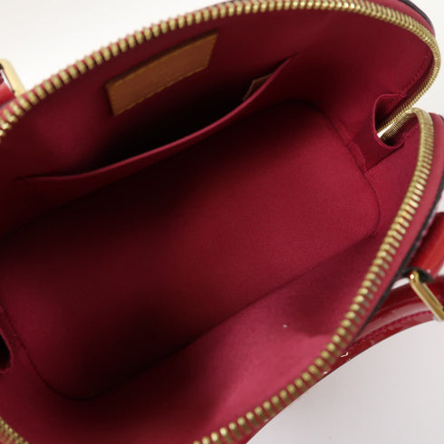 LOUIS VUITTON LV GHW Alma BB 2 Way Shoulder Bag M90174 Monogram Vernis Red