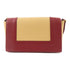CELINE GHW Shoulder Bag 180263 Lambskin Leather Apricot Color Red