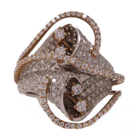 FINE JEWELRY Diamond Ring 18K White Gold US#6