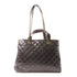 CHANEL Black Diamond-grained cowhide leather/snakeskin leather Shoulder Tote...