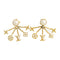 LOUIS VUITTON LV Cruiser Earrings M00601 Metal PVC Gold Tone Color White