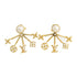 LOUIS VUITTON LV Cruiser Earrings M00601 Metal PVC Gold Tone Color White