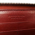 BOTTEGA VENETA BV SHW Long Wallet Intrecciato Leather Red