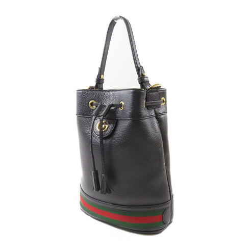 GUCCI GG GHW Ophidia 2 Way Shoulder Bag 719884 Calfskin Leather Black