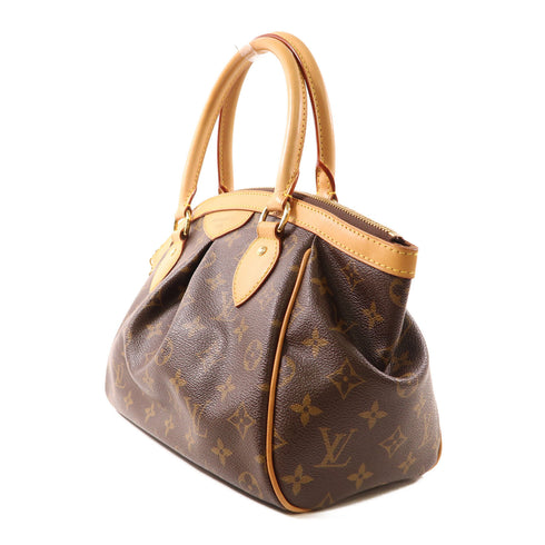 LOUIS VUITTON LV GHW Tivoli PM Handbag M40143 Monogram Brown v3