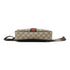 GUCCI GG GHW Waist Bag Coated Canvas Brown