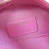 CHANEL Quilted GHW CC Round Pearl Shoulder Bag Crossbody Lambskin Leather Pink