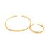 FINE JEWELRY 1.55ct Diamond 0.89ct Diamond Necklace Bangle Set 18K Yellow Gold