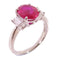 FINE JEWELRY 1.86ct Ruby 0.43ct Diamond Ring US#5.75 PT900 Platinum