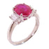 FINE JEWELRY 1.86ct Ruby 0.43ct Diamond Ring US#5.75 PT900 Platinum