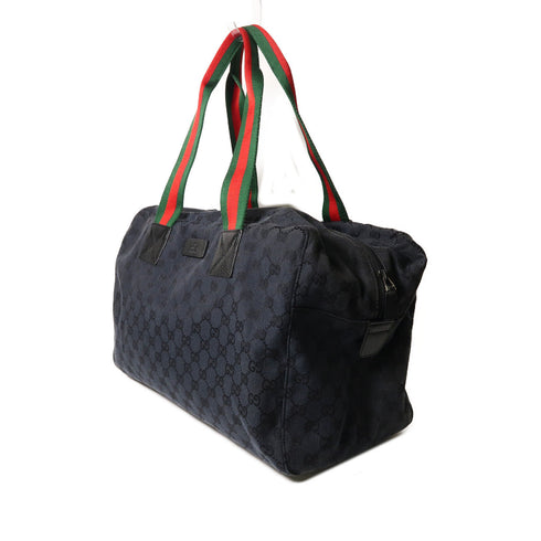 GUCCI GG SHW Shoulder Bag Canvas 153240 Navy