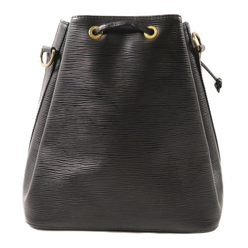 LOUIS VUITTON LV GHW Noe Shoulder Bag M40842 Calfskin Leather Black