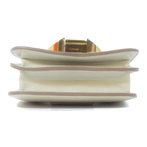 HERMES GHW 2002 Slim Pouch Evercolor Leather Beton/Grey