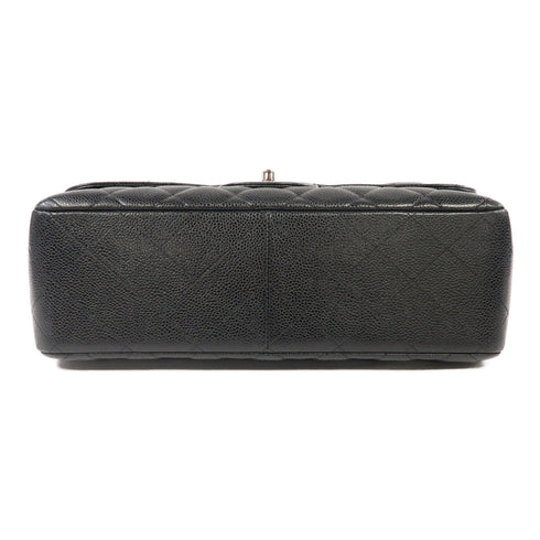 CHANEL Quilted CC SHW Classic Jumbo Chain Shoulder Bag A58600 Black