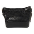 CHANEL CC GHW/SHW Gabrielle MM Chain Shoulder Bag Lambskin Leather Black