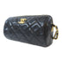 CHANEL Quilted CC GHW Coin Boston Shoulder Bag Caviar Leather Black