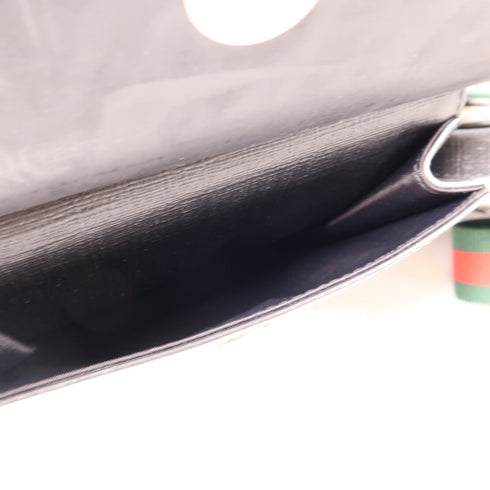 GUCCI GG SHW GG Waist Bag 450956 Coated Canvas Brown/Black