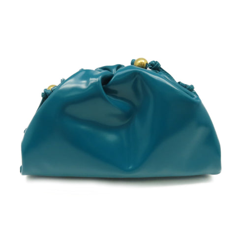 BOTTEGA VENETA Mini Pouch Bag Crossbody Patent Leather Emerald Green