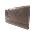CHANEL Quilted CC SHW Cambon Long Wallet Calfskin Leather Black