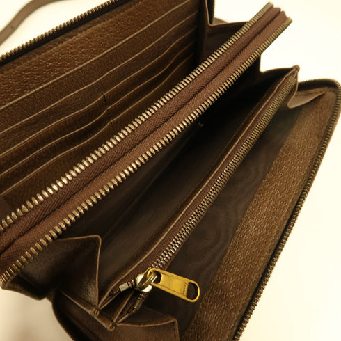 GUCCI GG GHW Ophidia Shoulder Bag 575722 Coated Canvas Brown v1