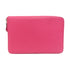 HERMES PHW Zipper Long Wallet Chevre Leather Rose Tyrien